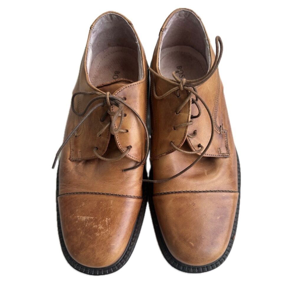 Bostonian Men's Italian Leather Oxford Lace Up Dress Shoes 10